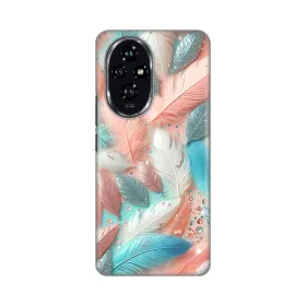 Silikonska futrola - maska print za Huawei Honor 200 Pastel Feathers.