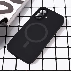 Futrola - maska Magsafe Pure color za iPhone 16 6.1 crna.