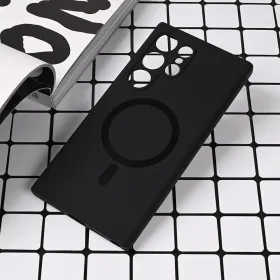Futrola - maska Magsafe Pure color za Samsung S928B Galaxy S24 Ultra crna.