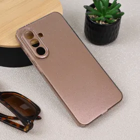Futrola - maska Sparkle Dust za Samsung A366 Galaxy A36 5G roze zlatna.