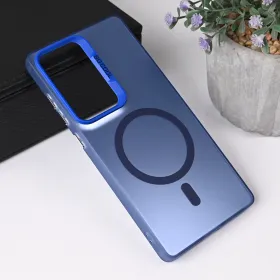 Futrola - maska Magsafe Clear za Samsung S938 Galaxy S25 Ultra plava.