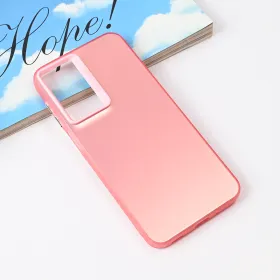 Futrola - maska Clear za Samsung A175 Galaxy A17 roze.