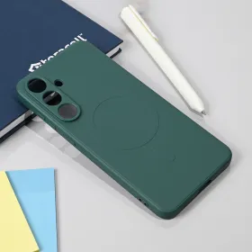 Futrola - maska Teracell Giulietta Magsafe za Samsung S731B Galaxy S25 FE tamno zelena.