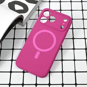 Futrola - maska Magsafe Pure color za iPhone 17 Pro Max 6.9 tamno pink.