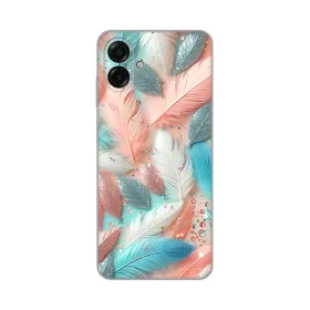 Silikonska futrola - maska print za Samsung A075F Galaxy A07 Pastel Feathers.