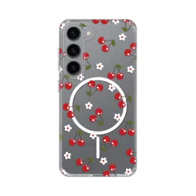 Futrola - maska print Magsafe za Samsung S911B Galaxy S23 Cute Cherries.