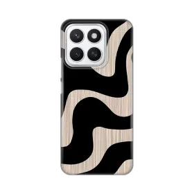Silikonska futrola - maska print Skin za Huawei Honor X8c Black Flow.