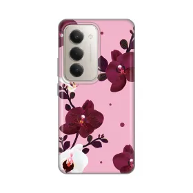 Silikonska futrola - maska print Skin za Xiaomi Redmi 15 4G Pink Orchid.