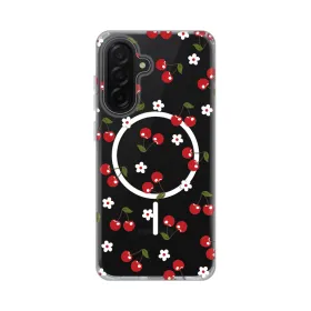 Futrola - maska print Magsafe za Samsung A266 Galaxy A26 5G Cute Cherries.
