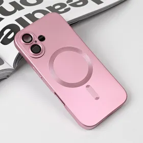 Futrola - maska Magsafe Chrome za iPhone 17 6.3 roze.