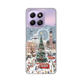 Silikonska futrola - maska print Skin za Huawei Honor X6b Chistmas Town.