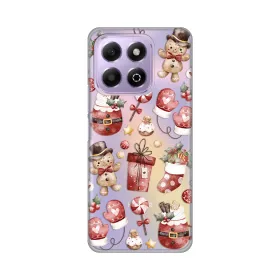 Silikonska futrola - maska print Skin za Huawei Honor X6b Cozy Christmas.