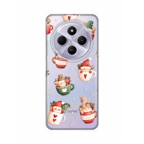 Silikonska futrola - maska print za Xiaomi Redmi 14C/Redmi A4 Ho Ho Ho.