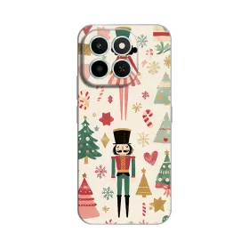 Silikonska futrola - maska print za Huawei Honor X6c Vintage Christmas.