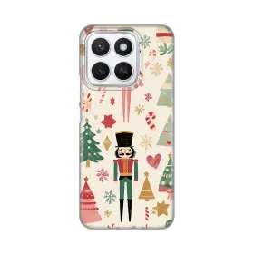 Silikonska futrola - maska print za Huawei Honor X8c Vintage Christmas.