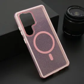 Futrola - maska CRYSTAL MagSafe za Samsung S938 Galaxy S25 Ultra 5G roze (MS).