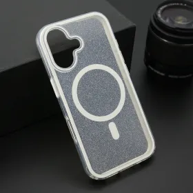 Futrola - maska CRYSTAL MagSafe za iPhone 16 (6.1) bela (MS).