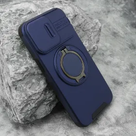 Futrola - maska DEFENDER CAMSHIELD za iPhone 15 Pro Max (6.7) plava (MS).