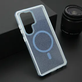 Futrola - maska CRYSTAL MagSafe za Samsung S938 Galaxy S25 Ultra 5G plava (MS).