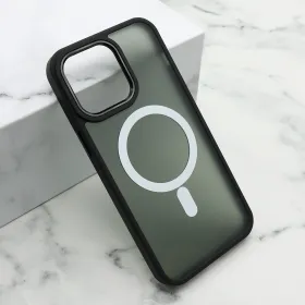 Futrola - maska SILKY MAGSAFE II za iPhone 14 Pro (6.1) crna (MS).