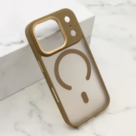 Futrola - maska SILKY MagSafe II za iPhone 17 Pro (6.3) braon (MS).