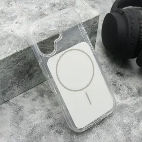 Futrola - maska AMBER SHINE MagSafe za iPhone 17 (6.3) bela (MS).