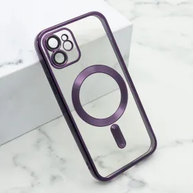 Futrola - maska CAMERA PROTECT MagSafe za iPhone 12 (6.1) ljubicasta (MS).