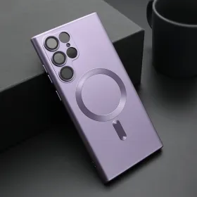 Futrola - maska ELEGANT MAGSAFE za Samsung Galaxy S22 Ultra 5G ljubicasta (MS).