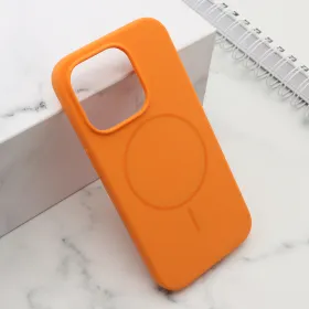 Futrola - maska FLEX MagSafe za iPhone 15 Pro (6.1) narandzasta (MS).