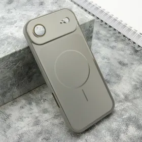 Futrola - maska COLOR METAL MagSafe II za iPhone AIR (6.6) srebrna (MS).