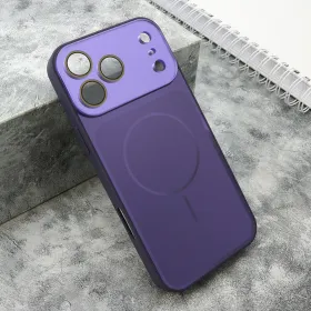 Futrola - maska COLOR METAL MagSafe II za iPhone 17 Pro Max (6.9) ljubicasta (MS).