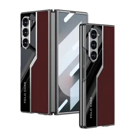 Futrola - maska LEATHER STYLE za Samsung Galaxy Z Fold 6 5G crvena (GKK case) (MS).