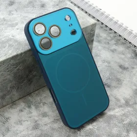 Futrola - maska COLOR METAL MagSafe II za iPhone 17 Pro (6.3) plava (MS).