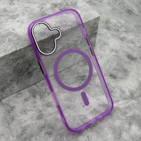 Futrola - maska COLOR RING MagSafe za iPhone 17 (6.3) ljubicasta (MS).