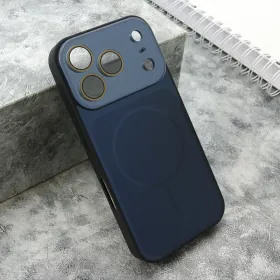 Futrola - maska COLOR METAL MagSafe II za iPhone 17 Pro (6.3) tamno plava (MS).