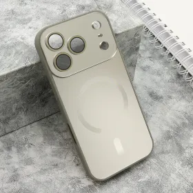 Futrola - maska COLOR METAL Magsafe za iPhone 17 Pro (6.3) siva (MS).