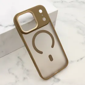 Futrola - maska SILKY MagSafe II za iPhone 17 Pro Max (6.9) zlatna (MS).