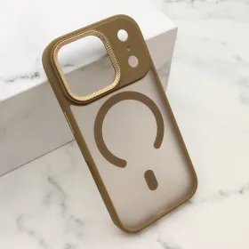 Futrola - maska SILKY MagSafe II za iPhone 17 Pro (6.3) zlatna (MS).