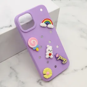 Futrola - maska TOY za iPhone 14 (6.1) ljubicasta (MS).