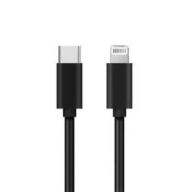 USB data kabl PD za iPhone Type C na lightning 3A crni 1m (MS).