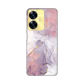 Silikonska futrola - maska print za Realme C55 Pink Marble.