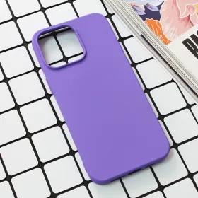 Futrola - maska Nano Silikon za iPhone 15 Pro Max 6.7 ljubicasta.