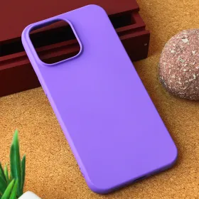 Futrola - maska Teracell Giulietta za iPhone 15 Pro Max 6.7 mat ljubicasta.