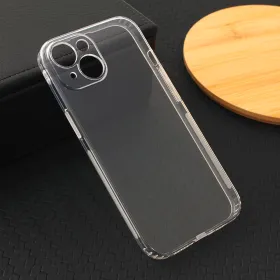 Silikonska futrola - maska Ultra Thin with pluggy za iPhone 15 6.1 Transparent.