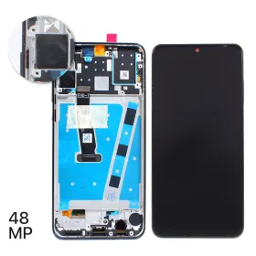 LCD ekran / displej za Huawei P30 Lite + touchscreen + frame Black (Version 48MP) OEM.