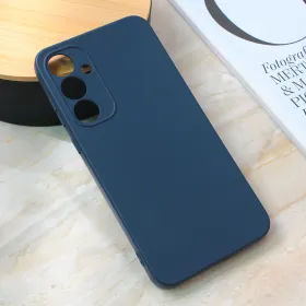 Futrola - maska Teracell Giulietta za Samsung A356 Galaxy A35 5G 5G mat tamno plava.
