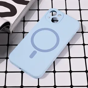 Futrola - maska Magsafe Pure color za iPhone 15 6.1 svetlo plava.