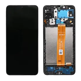 LCD ekran / displej za Samsung A125 Galaxy A12 Nacho (GH82-26486A) + touchscreen + frame Black Full Original-SP.
