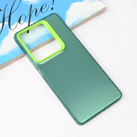 Futrola - maska Clear za Xiaomi Redmi Note 14s zelena.