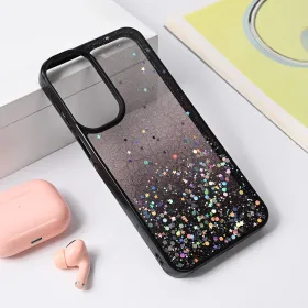 Futrola - maska Frame Glitter za Samsung A165F Galaxy A16 crna.